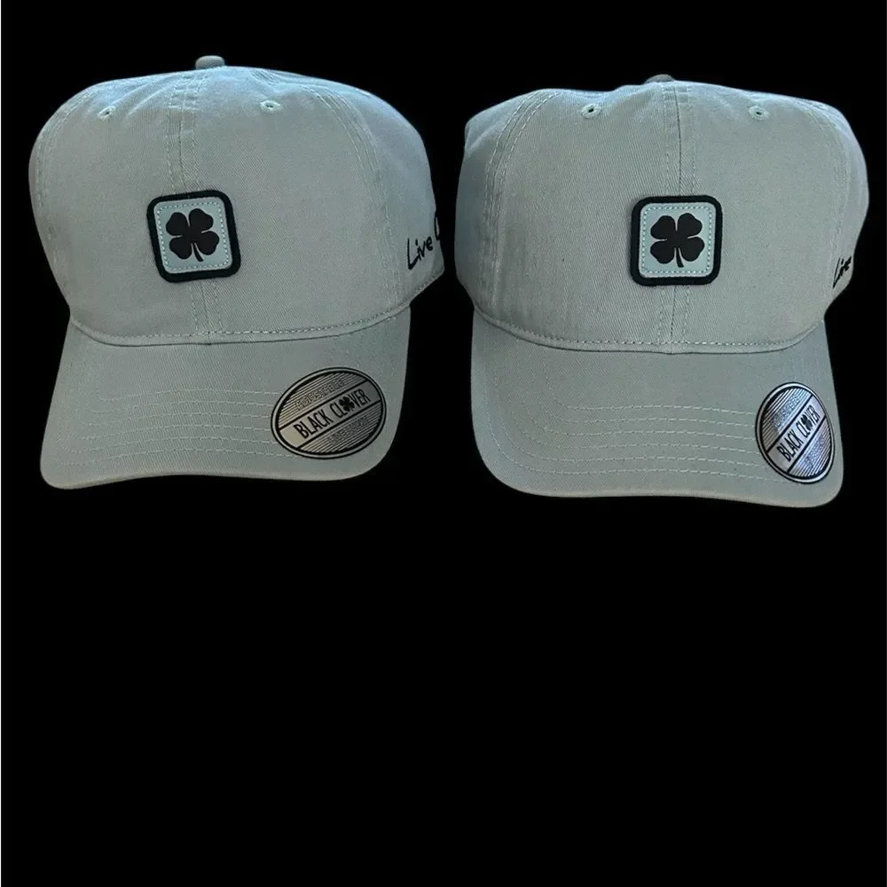 BLACK CLOVET LIVE LUCKY BUNDLE of Two Unisex golf baseball cap, Blue, NWT